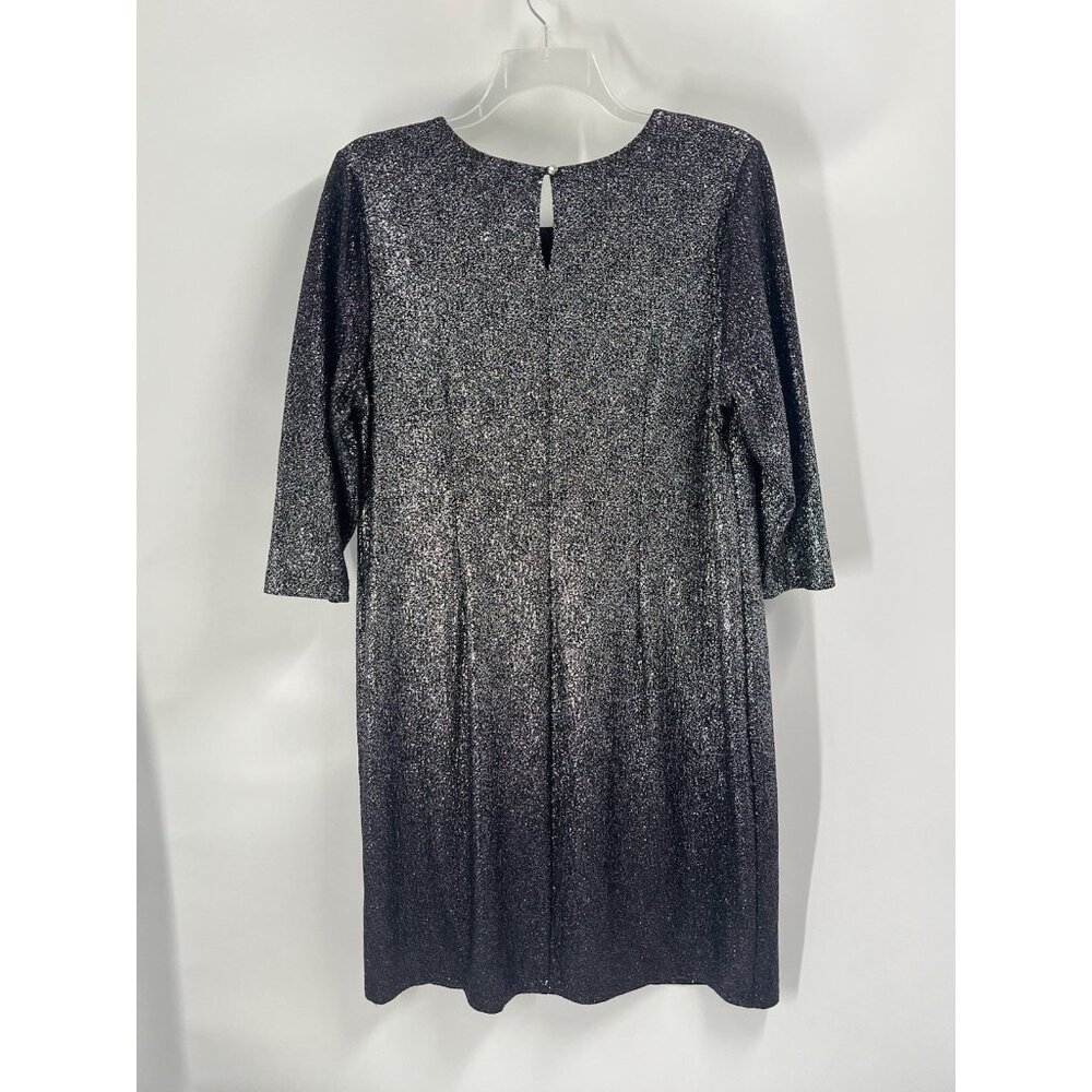 Lane Bryant Silver Metallic Shift Dress Sz 18/20 Sz 2X Cocktail Event Sparkly - Picture 3 of 5